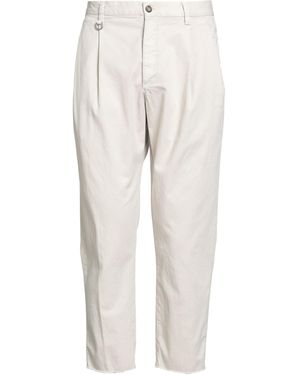 Paolo Pecora Cream Pants Cotton, Elastane - White