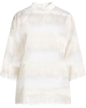 Genny Top Polyester, Silk - White