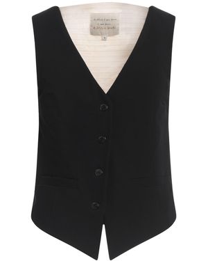 ALESSIA SANTI Tailored Vest - Black