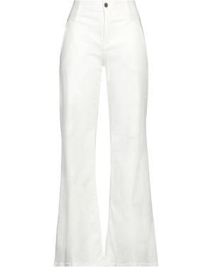 European Culture Pants Cotton, Elastane - White