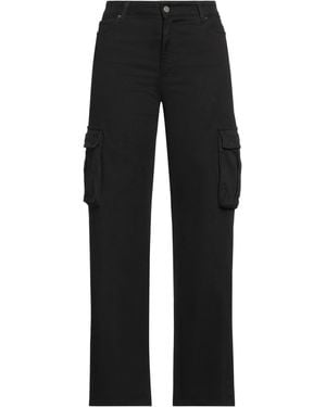 Douuod Pants Cotton, Elastane - Black