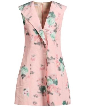 Philosophy Di Lorenzo Serafini Mini Dress Linen, Polyester - Pink