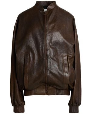 Magda Butrym Jacket Sheepskin - Brown