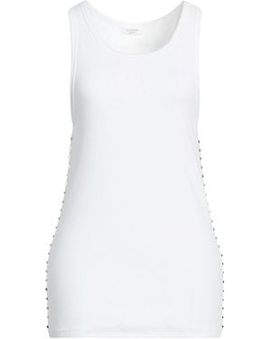Valentino Garavani Tank Top Cotton, Elastane - White
