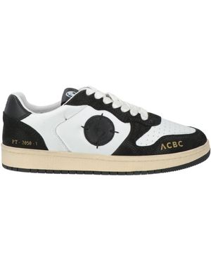 Acbc Sneakers Leather, Textile Fibers - White
