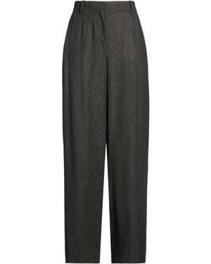 TOTEME Charcoal Pants Viscose, Wool - Gray