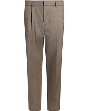 Paul & Joe Taupe Trousers Virgin Wool, Elastane - Grey