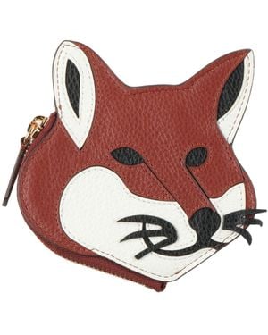 Maison Kitsuné Coin Purses - Red