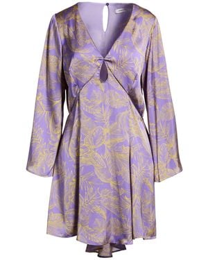 SIMONA CORSELLINI Mauve Mini Dress Polyester - Purple