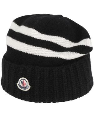 Moncler Hat Virgin Wool, Cashmere - Black