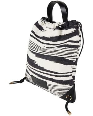 Missoni Backpack Polyester, Calfskin - White
