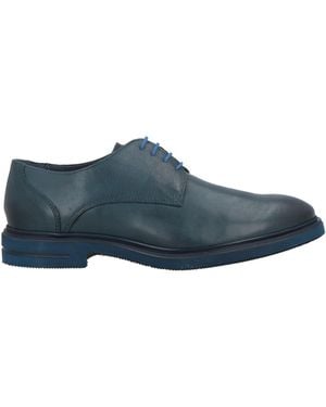 FRANZINI Slate Lace-Up Shoes Leather - Blue
