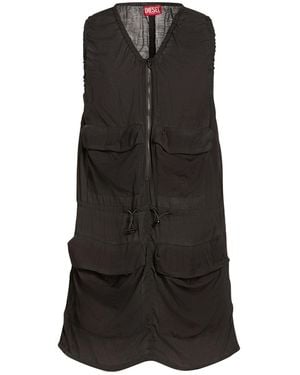 DIESEL Mini Dress Rayon, Nylon - Black