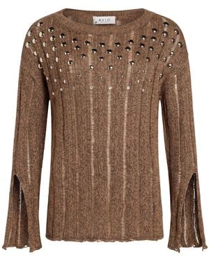 Aviu Sweater Linen, Cotton, Polyamide - Brown