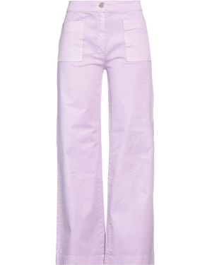 CELLIER Pants Cotton, Elastane - Purple
