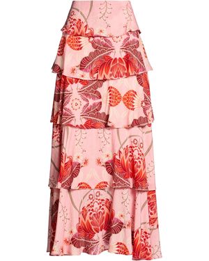 Cristina Beautiful Life Maxi Skirt Tencel - Red