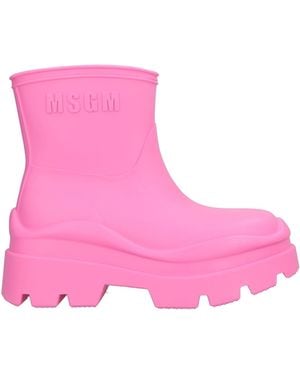 MSGM Botines De Caña Alta - Rosa