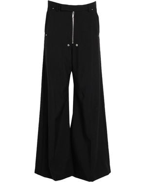 Rick Owens Pants Virgin Wool - Black