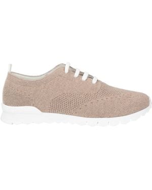 Kiton Sand Sneakers Textile Fibers - Natural