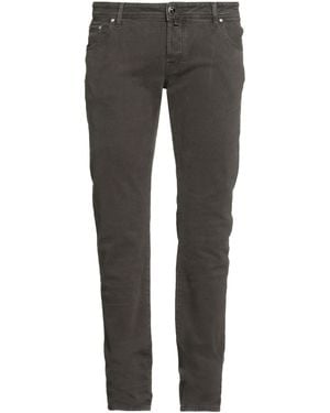 Jacob Cohen Dark Trousers Cotton, Elastane - Grey