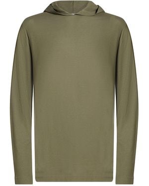Zanone Khaki T-Shirt Cotton - Green