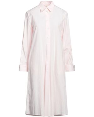 HER SHIRT HER DRESS Light Midi Dress Cotton, Elastane - White