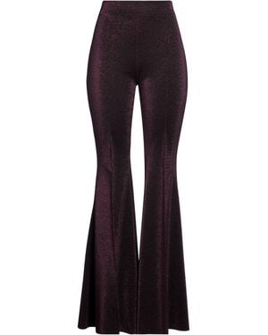 La Petite Robe Di Chiara Boni Brick Trousers Polyamide, Viscose, Elastane, Polyester - Purple