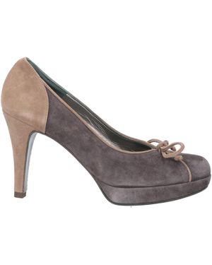 Elata Charcoal Pumps Leather - Gray