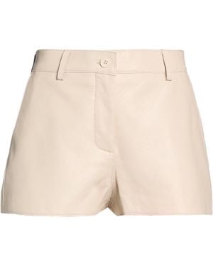 P.A.R.O.S.H. Shorts & Bermuda Shorts Lambskin, Polyester, Elastane - Natural