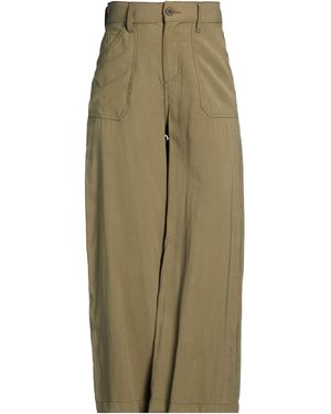STAFF GALLERY Khaki Pants Viscose, Polyester - Green