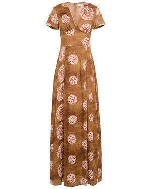 ANNA PALMER LOS ANGELES Light Maxi Dress Ramie - Natural