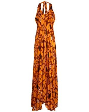 HANAMI D'OR Vestido largo - Naranja