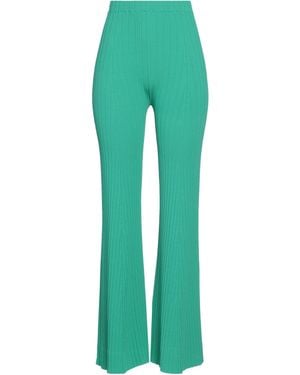 Roberto Collina Trousers Viscose, Polyester - Green