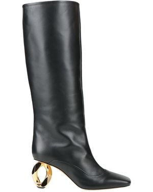 JW Anderson Boot Calfskin - Black