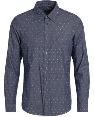 ARMANI EXCHANGE Shirt Cotton - Blue