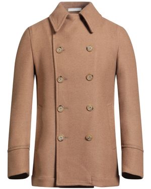 ROYAL ROW Camel Coat Virgin Wool - Brown