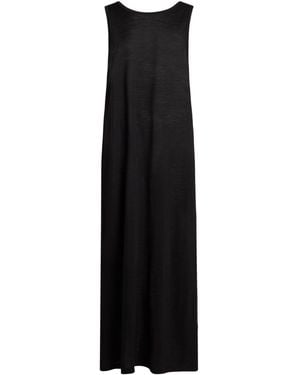 Isabel Benenato Maxi Dress Virgin Wool, Polyamide - Black