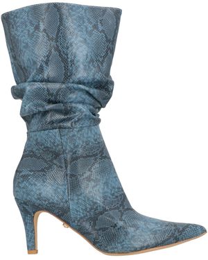 Twenty Four Haitch Slate Ankle Boots Synthetic Material - Blue