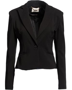 Fracomina Blazer Polyester, Elastane - Black