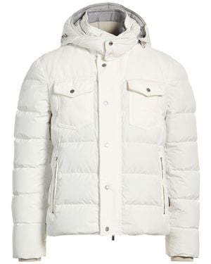 Moorer Puffer Polyester - White