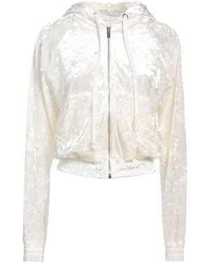 Gaelle Paris Cream Sweatshirt Polyester, Elastane - White