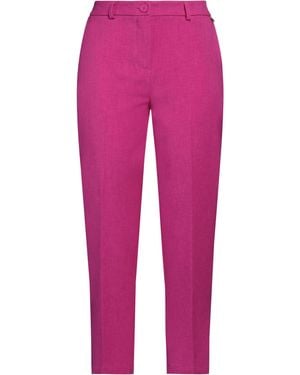 Soallure Fuchsia Trousers Polyester - Pink