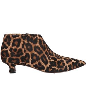 Mara Bini Camel Ankle Boots Leather - Brown