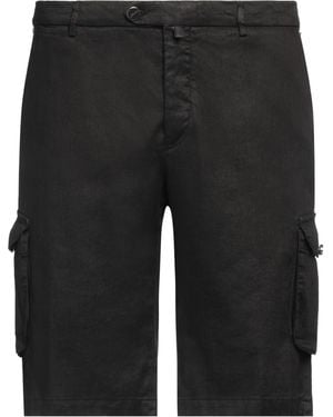 Kiton Shorts & Bermuda Shorts Linen, Cotton, Elastane - Black