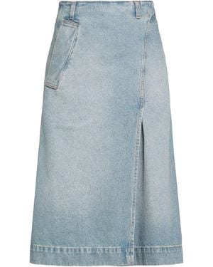 Victoria Beckham Denim Skirt Cotton - Blue