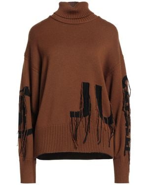 Just Cavalli Turtleneck Acrylic, Wool - Brown