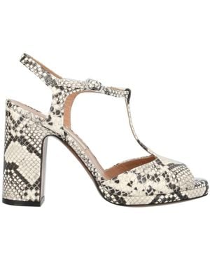 L'Autre Chose Ivory Sandals Leather - Metallic