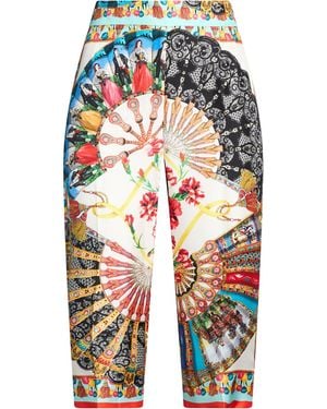 Dolce & Gabbana Trousers Silk - Blue