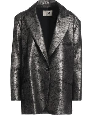 THE M.. Charcoal Blazer Polyester, Viscose, Elastane - Black