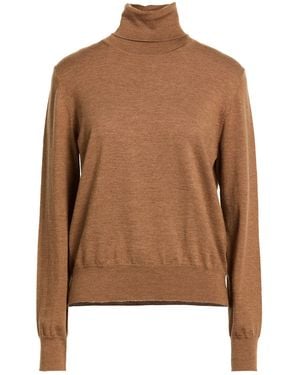 P.A.R.O.S.H. Rollkragenpullover - Braun